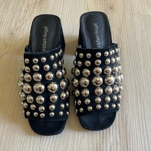 Jeffery campbell perpetua mules studded 5.5